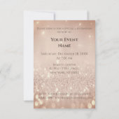 Invitation Nom Signification Angelica Parties scintillant Ros (Dos)