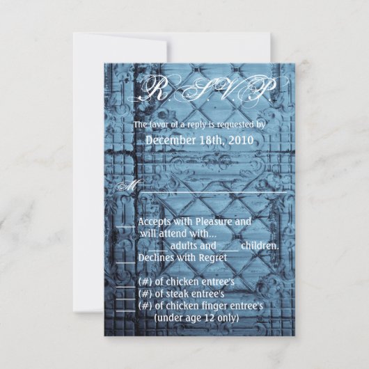 Invitation Nombre de plafonds du panneau d'inclinaison rustiq (Devant)