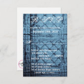 Invitation Nombre de plafonds du panneau d'inclinaison rustiq (Devant / Derrière)