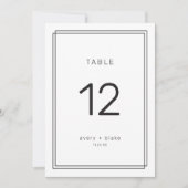 Invitation Nombre de tableaux minimalistes AVERA modernes (Devant)