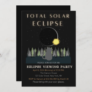 Invitation Nombre total d'éclipses solaires Affichage Invitat