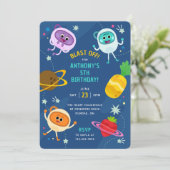 Invitation Nombres de bosses espace Anniversaire (Debout devant)