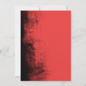 Invitation Nombres sur la fête d'anniversaire grunge (Dos)