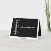 Invitation NOMMÉ FAIT SUR COMMANDE d'Usher avec (Dos)