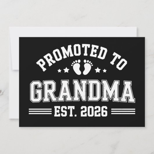 Invitation Nommée Grand-mère dès 2026 Annonce de bébé (Devant)