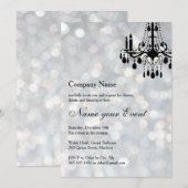 Invitation Nommez votre événement Silver Grand Ballroom (Devant / Derrière)