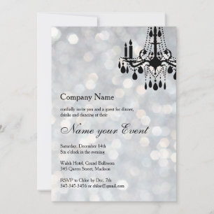 Invitation Nommez votre événement Silver Grand Ballroom