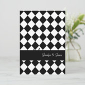 Invitation Noms blancs noirs de monogrammes d'invitations de  (Debout devant)