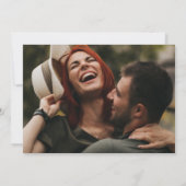 Invitation Noms de script moderne Photo Mariage (Dos)