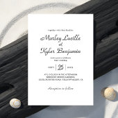 Invitation Noms de script moderne tendance Mariage minimalist
