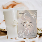 Invitation Noms élégants modernes Script Mariage photo