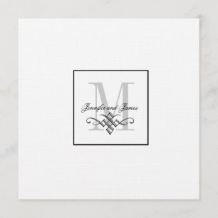 Invitation Noms faits sur commande de monogramme
