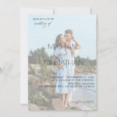 Invitation Noms Photo moderne 6 Mariage vertical (Devant)