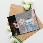 Invitation Noms Photo moderne 8H Mariage<br><div class="desc">Amusez vos invités dans l'ambiance pour votre mariage avec vos Noms Photo moderne 8 Invitations de mariage horizontales. Invitations uniques,  avec votre propre photo.</div>
