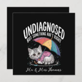 Invitation Non diagnostiqué, mais quelque chose ne va pas bie (Devant / Derrière)