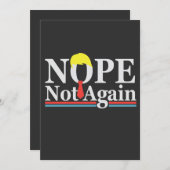 Invitation Non pas encore une fois Présidence drôle Républica (Devant / Derrière)