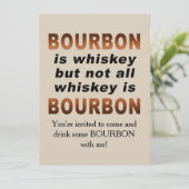 Invitation Non tout le whiskey est BOURBON ! (Debout devant)