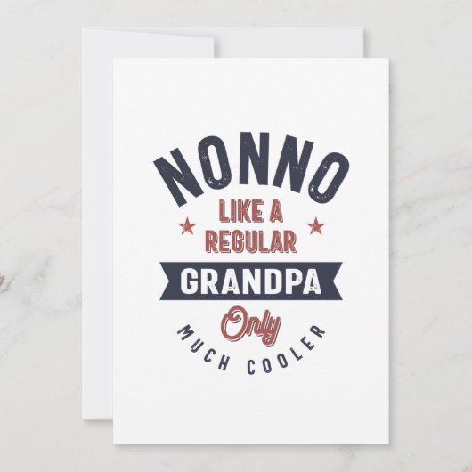 Invitation Nonno comme un grand-père régulier seulement beauc (Devant)