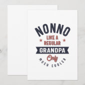 Invitation Nonno comme un grand-père régulier seulement beauc (Devant / Derrière)