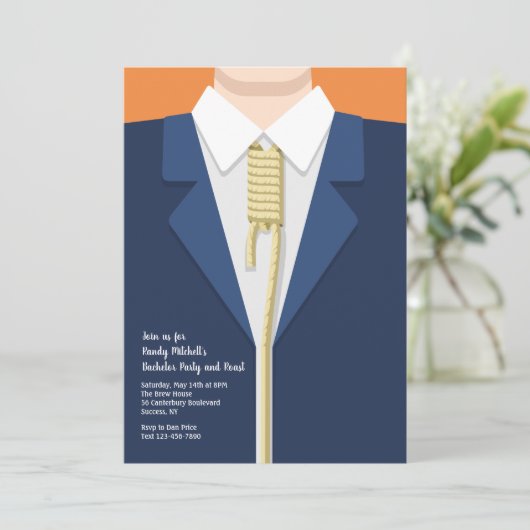 Invitation Noose Bachelor Party (Debout devant)