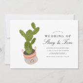 Invitation Nopal Dessiné à la Main Mariage  (Devant)