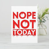 INVITATION NOPE PAS AUJOURD'HUI (Debout devant)