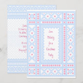 Invitation Nordique Joyeux Noël (Devant / Derrière)