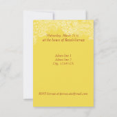 Invitation Norooz party Orange de poisson rouge (Dos)