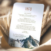 Invitation North Cascades Mountain Insérer INFO Détails