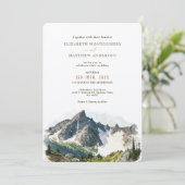 Invitation North Cascades Mountain Park Destination Wedding (Debout devant)