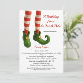 Invitation North Pole Birthday Magic | Enchanted Elf (Debout devant)