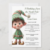 Invitation North Pole Birthday Magic | Enchanted Elf (Devant)