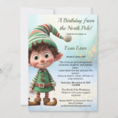 Invitation North Pole Birthday Magic | Enchanted Elf (Devant)