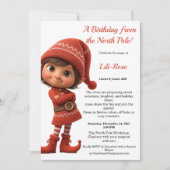 Invitation North Pole Birthday Magic | Enchanted Elf (Devant)