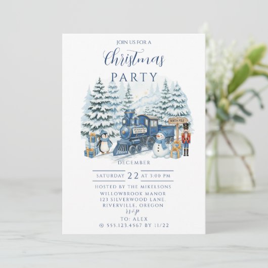 Invitation North Pole Express Christmas (Debout devant)