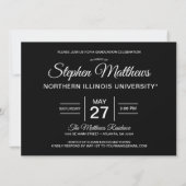 Invitation Northern Illinois Huskies | Diplômé (Dos)