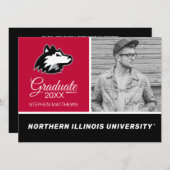 Invitation Northern Illinois Huskies | Diplômé (Devant / Derrière)