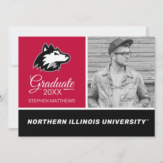 Invitation Northern Illinois Huskies | Diplômé (Devant)