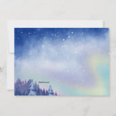 Invitation Northern Lights and Stars  (Dos)