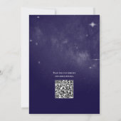 Invitation Northern Lights Forest  QR Code Wedding (Dos)