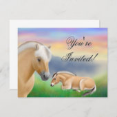 Invitation norvégienne de chevaux de fjord (Devant / Derrière)