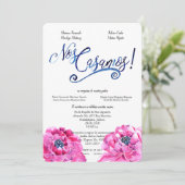 Invitation NOS CASAMOS AquarELLE ESPAGNOLE WEDDIN (Debout devant)