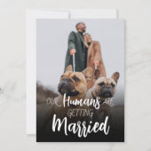 Invitation Nos Humains Se Marient Sauvez La Date (Devant)