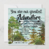 Invitation Nos meilleures idées de Baby shower d'aventure (Devant)