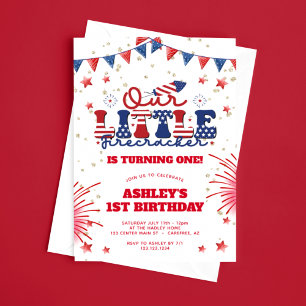 Invitation Nos Petites Fusées Filles 1er Anniversaire