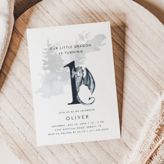 Invitation Nos petits dragons 1er anniversaire
