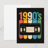 Invitation nostalgie des VHS des années 90 (Devant / Derrière)