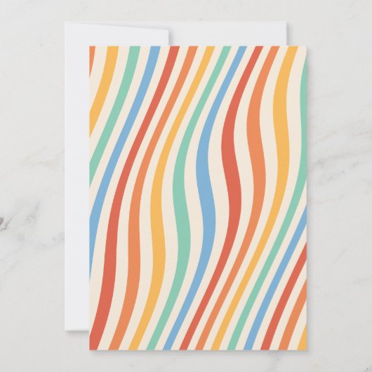 Invitation Nostalgie Super rétro Mariage brillant (Dos)