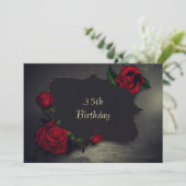 Invitation Nostalgique gothique Amour Anniversaire (Debout devant)