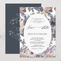 nostalgique indigo blush floral reporté Mariage